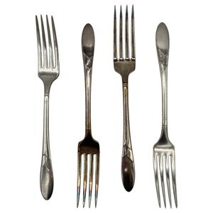 Oneida Community LADY HAMILTON Silverplate 4 Dinner Forks 7 3/4" Flatware